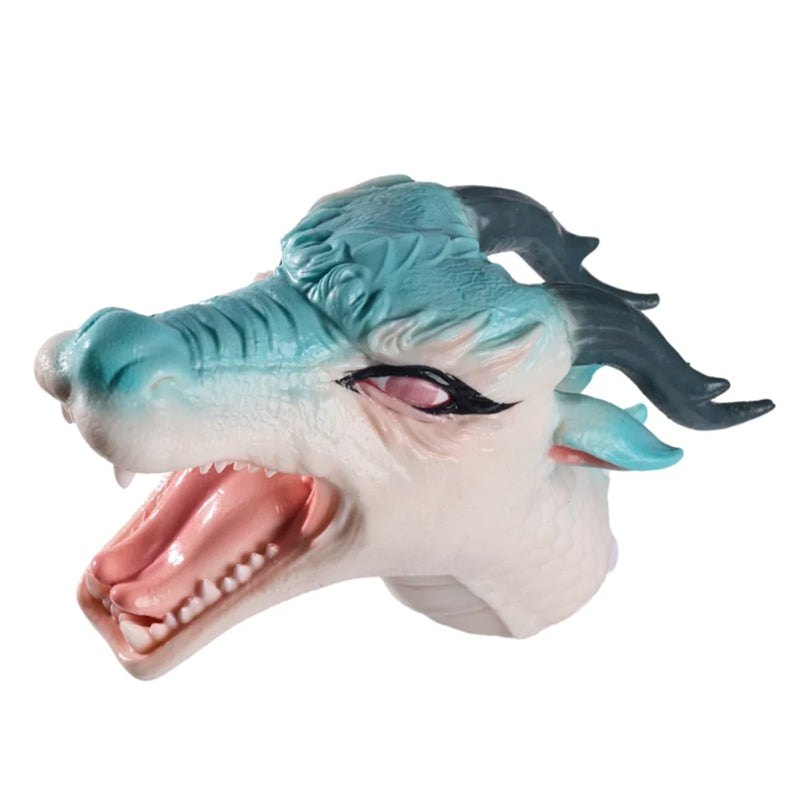 Furry Dragon Head Oral Stroker - Deep Throat Male Masturbator