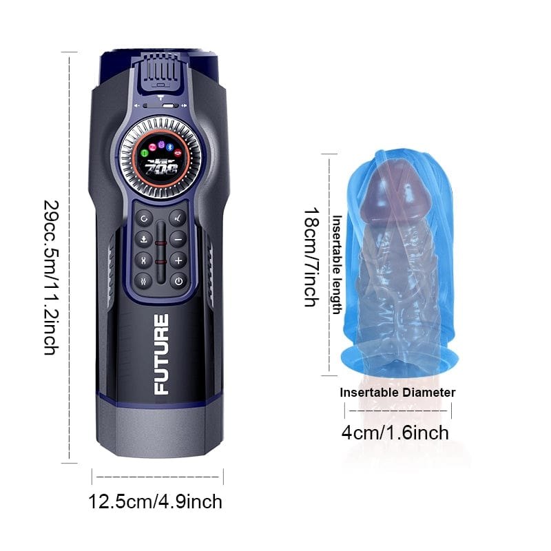 Future 708 Pro Heating Masturbator - 10-Mode Male Stroker