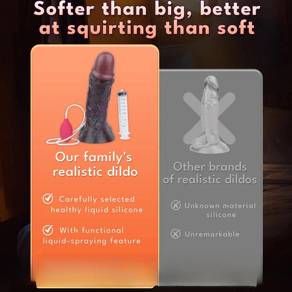 G-Spot Squirting Dildo 12in - Realistic G-Spot Dildo
