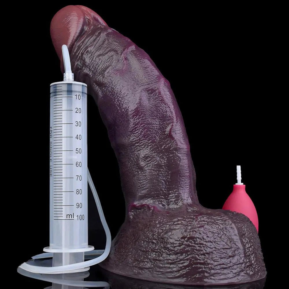 G-Spot Squirting Dildo 12in - Realistic G-Spot Dildo