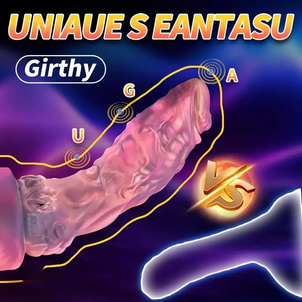 G-Spot Vibrating Dildo 7 in - Curved G Spot Dildo