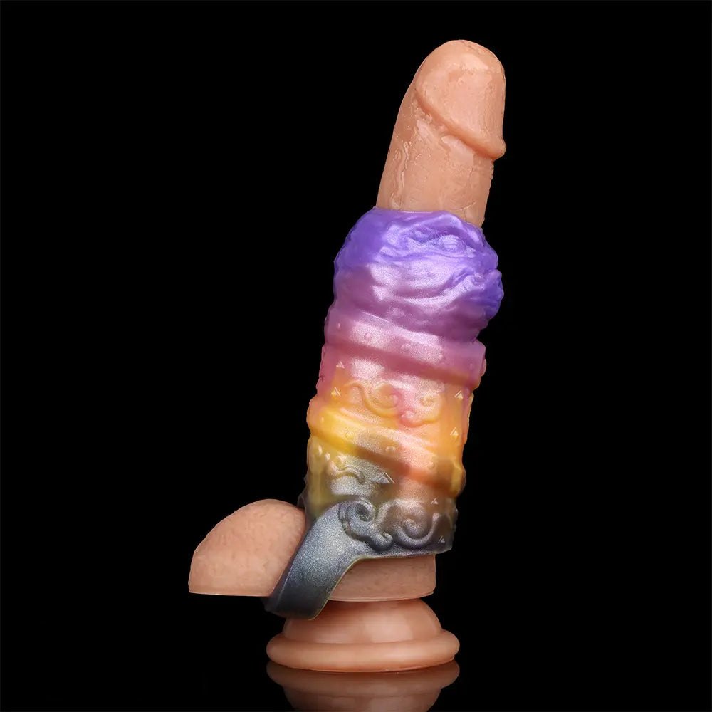 Galaxy Dragon Scale Dildo - Fantasy Dragon Dildo Sleeve