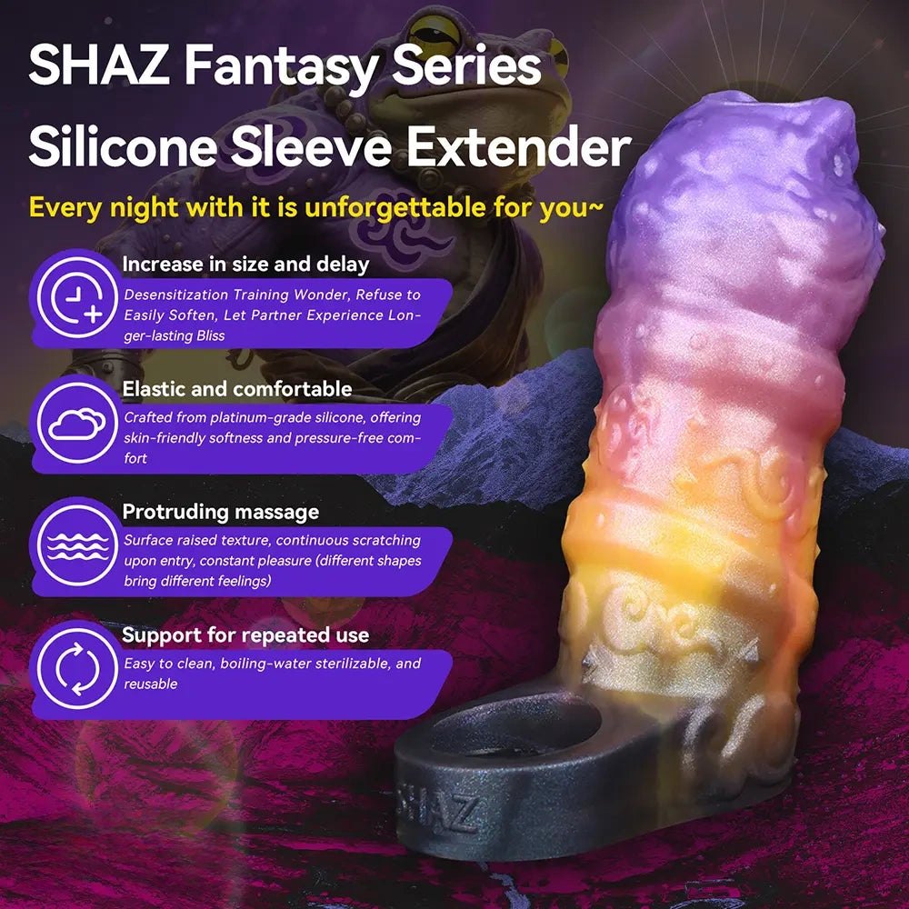 Galaxy Dragon Scale Dildo - Fantasy Dragon Dildo Sleeve