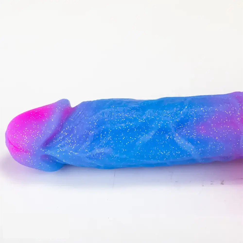 Galaxy Glitter Silicone Dildo - Big Fantasy Dildo
