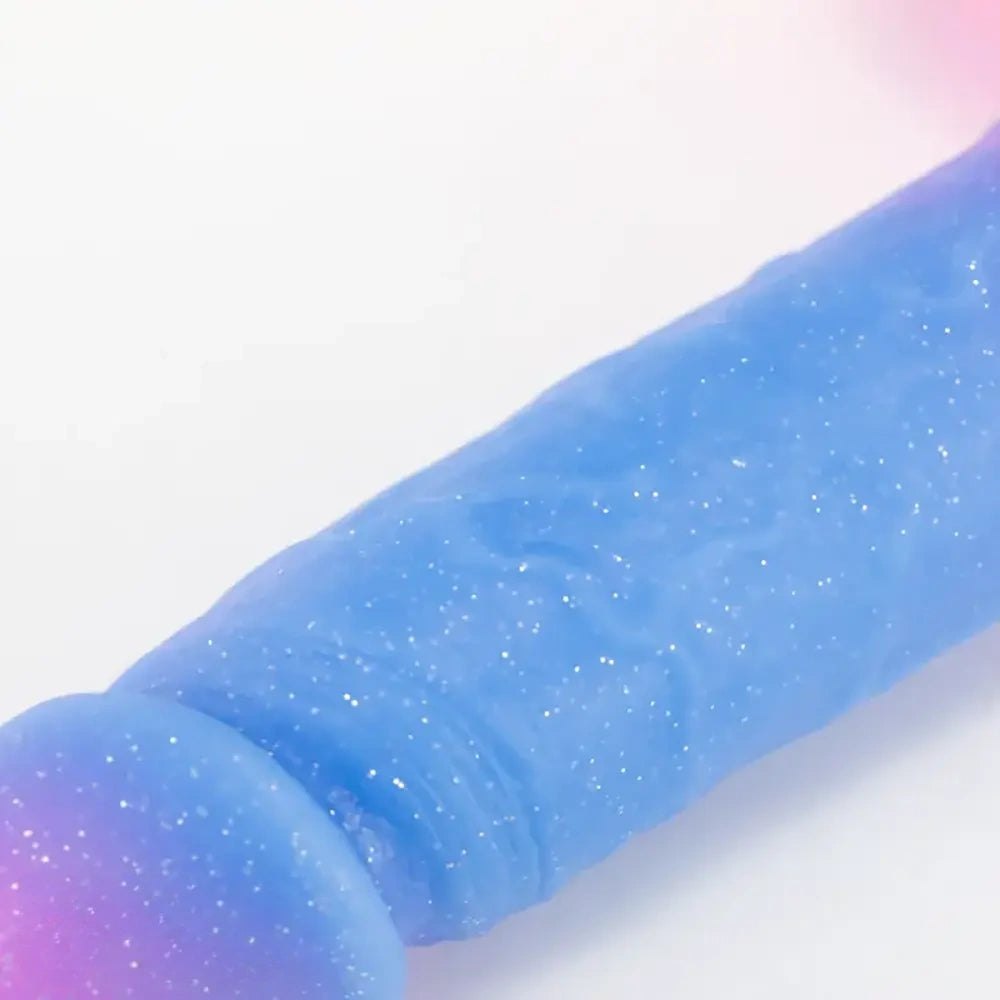 Galaxy Glitter Silicone Dildo - Big Fantasy Dildo