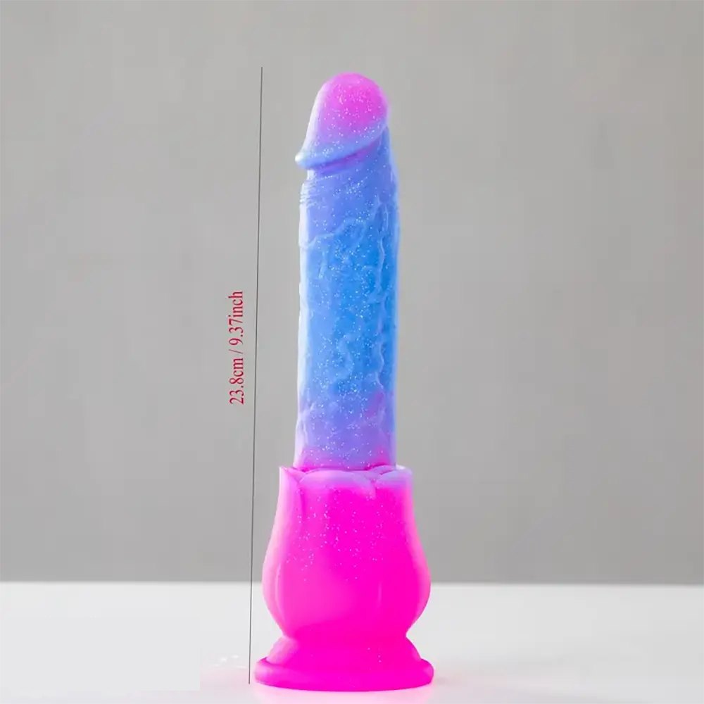 Galaxy Glitter Silicone Dildo - Big Fantasy Dildo