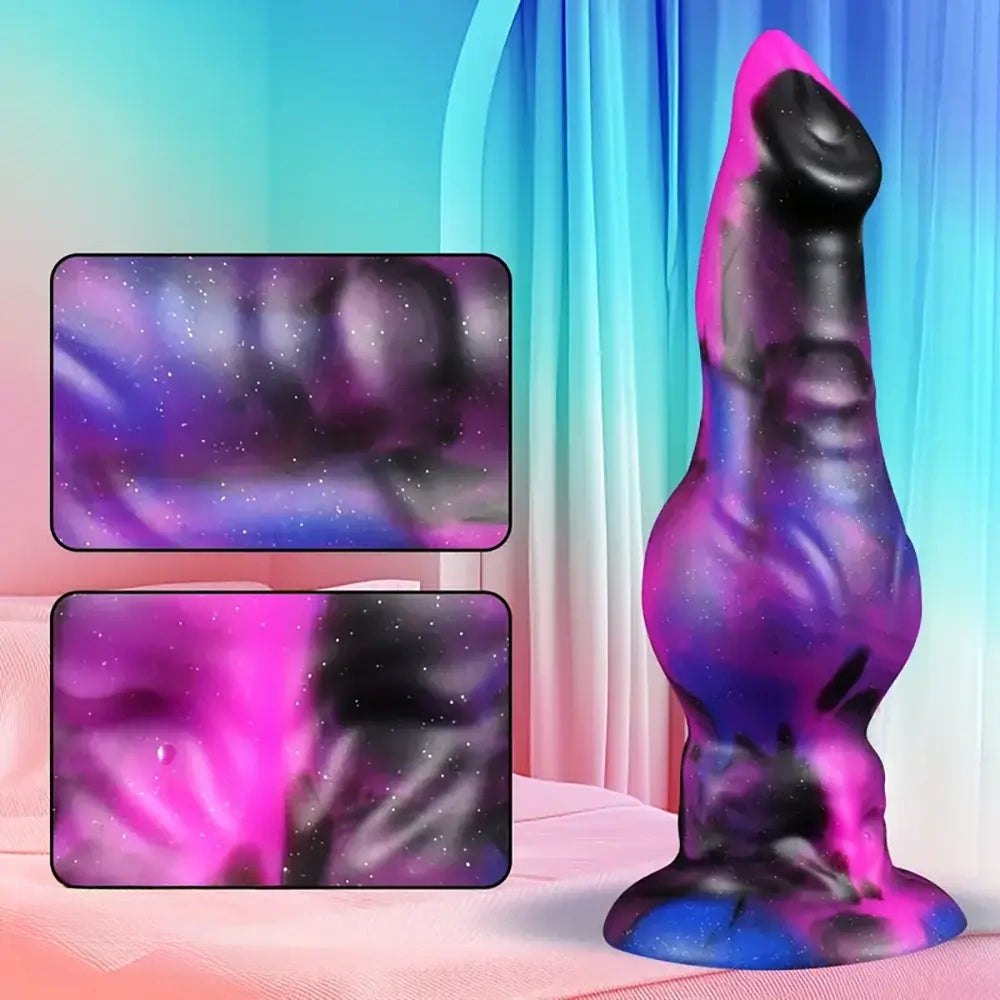 Galaxy Knotted Animal Dildo - Knotted Dog Style Dildo S/M/L