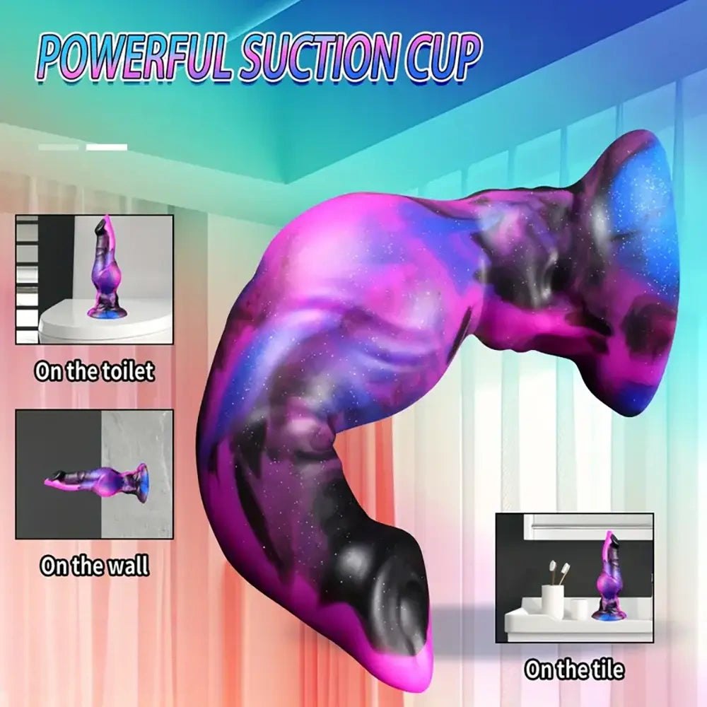 Galaxy Knotted Animal Dildo - Knotted Dog Style Dildo S/M/L
