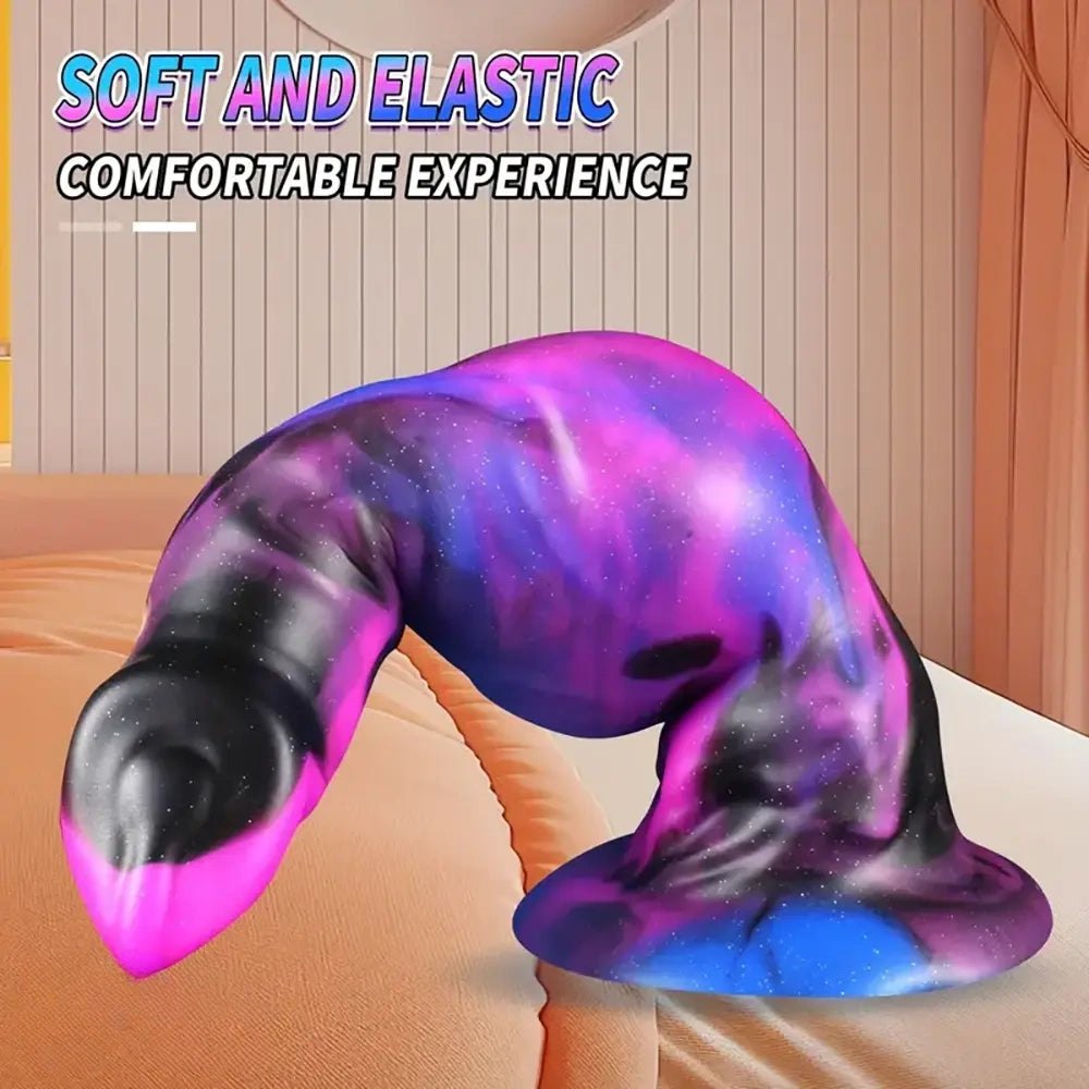 Galaxy Knotted Animal Dildo - Knotted Dog Style Dildo S/M/L