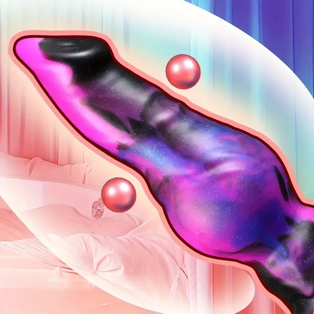 Galaxy Knotted Animal Dildo - Knotted Dog Style Dildo S/M/L
