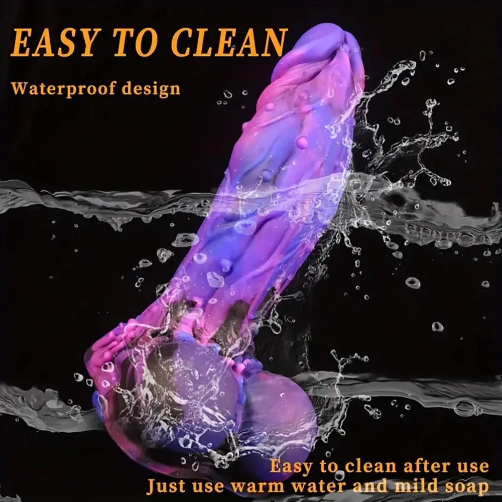 Galaxy Silicone Suction Dildo - Large Dildo with Suction Base