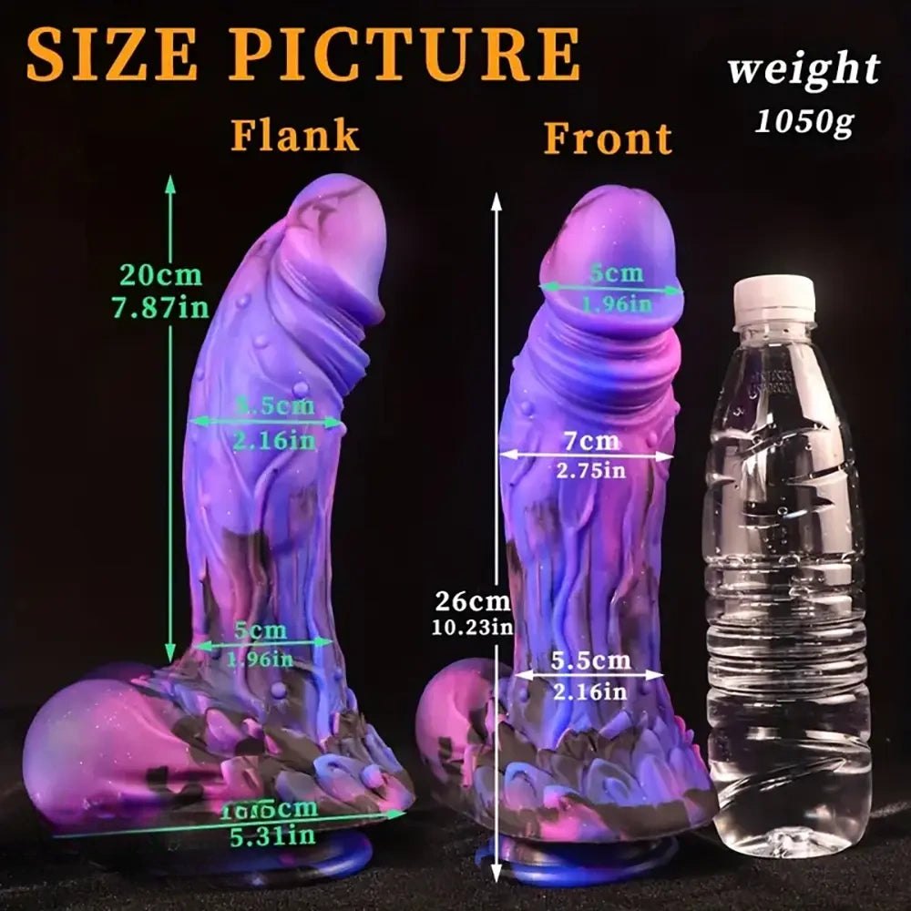 Galaxy Silicone Suction Dildo - Large Dildo with Suction Base