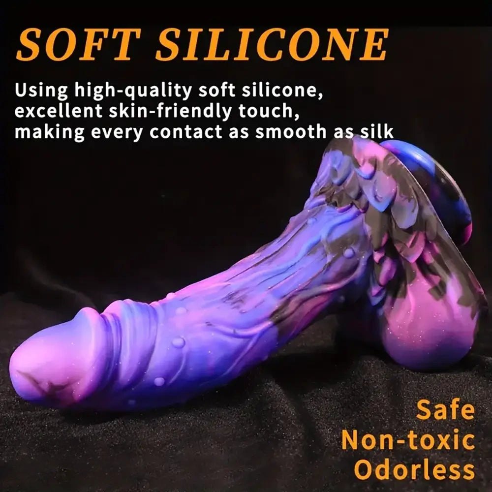 Galaxy Silicone Suction Dildo - Large Dildo with Suction Base