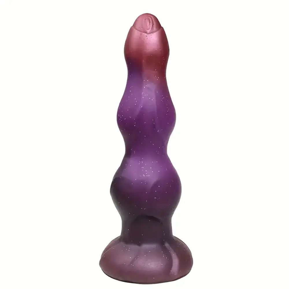 Galaxy Swirl Fantasy Dildo - Ribbed Monster Dildo