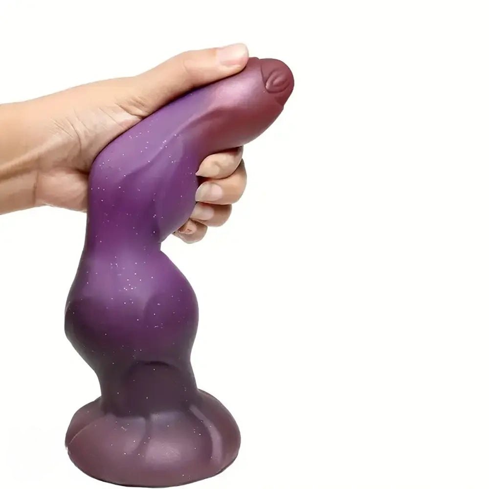 Galaxy Swirl Fantasy Dildo - Ribbed Monster Dildo