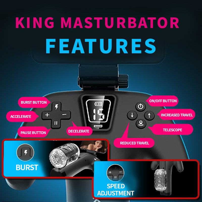 Game Controller Handle Stroker - Handheld Male Masturbator