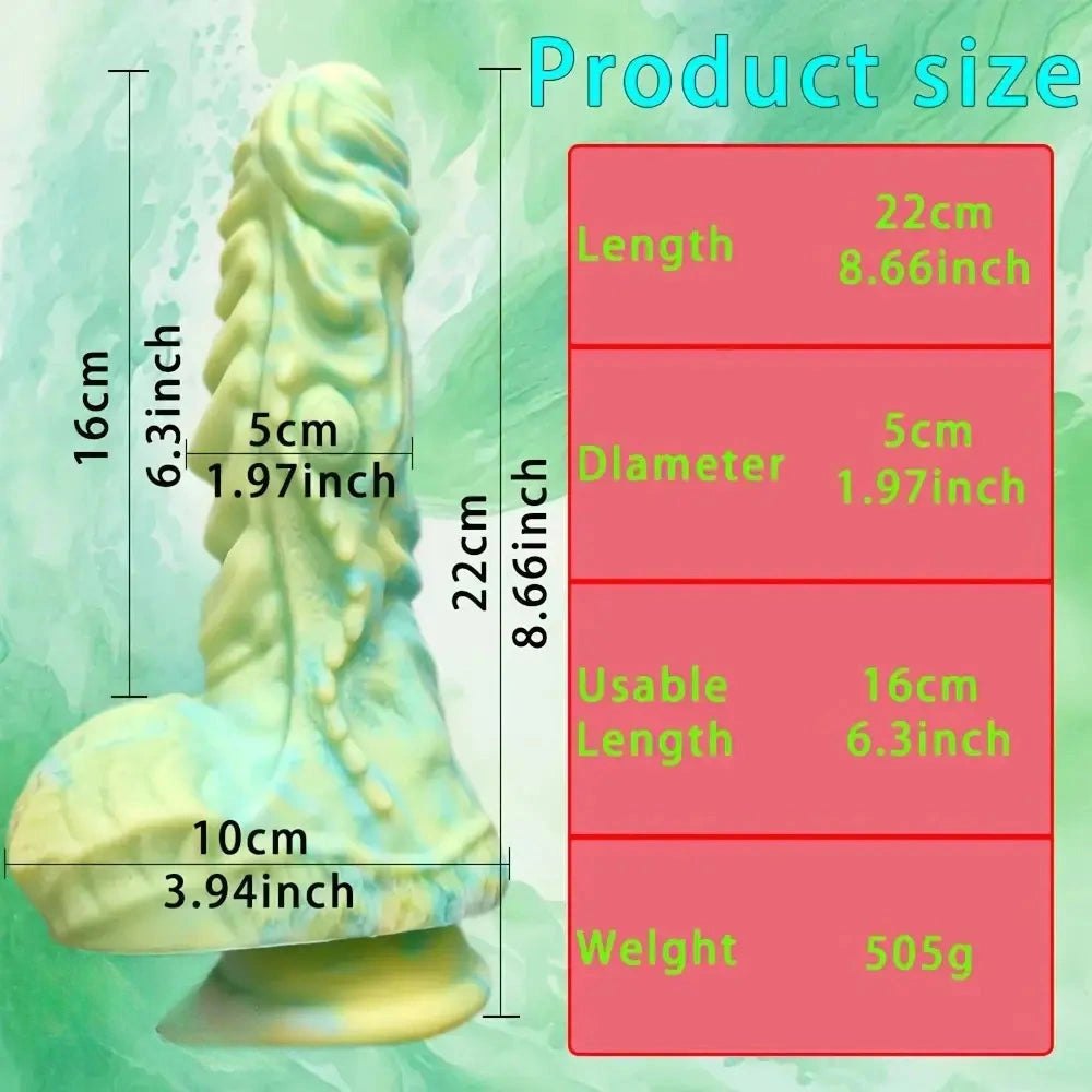Giant Dragon Fantasy Dildo - Ridged Monster Dildo