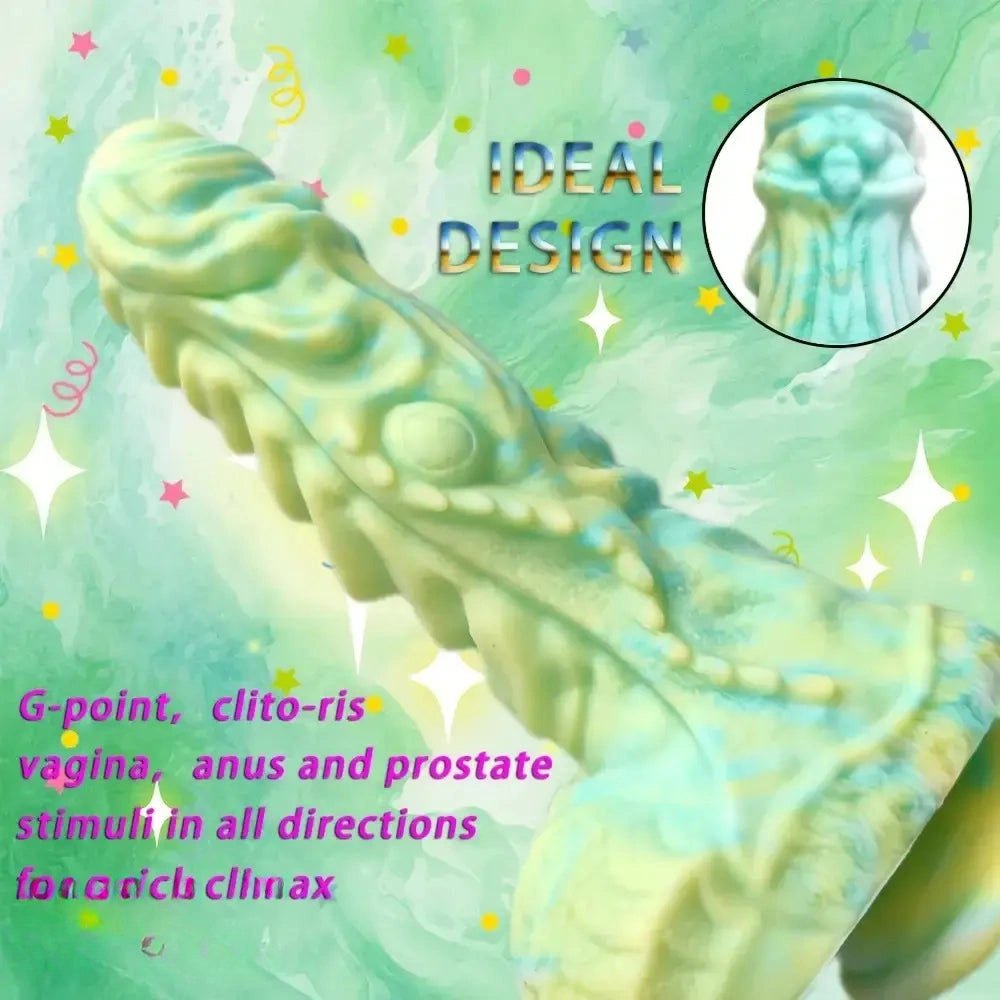 Giant Dragon Fantasy Dildo - Ridged Monster Dildo