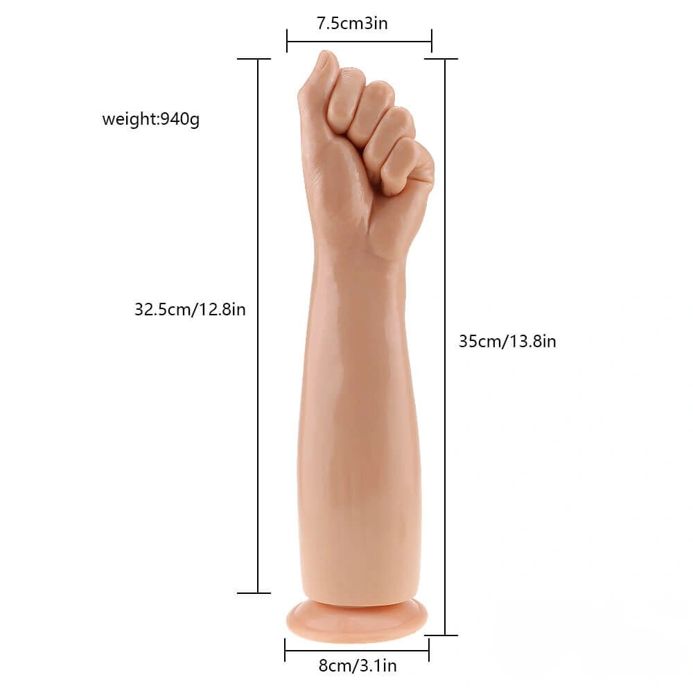 Giant Fist Dildo 13.8 In - Extra Thick Realistic Dildo