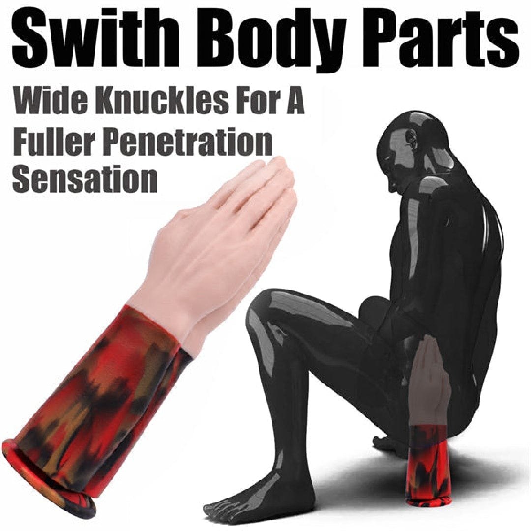 Giant Two-Tone Hand Silicone Dildo - Fantasy Fisting Dildo