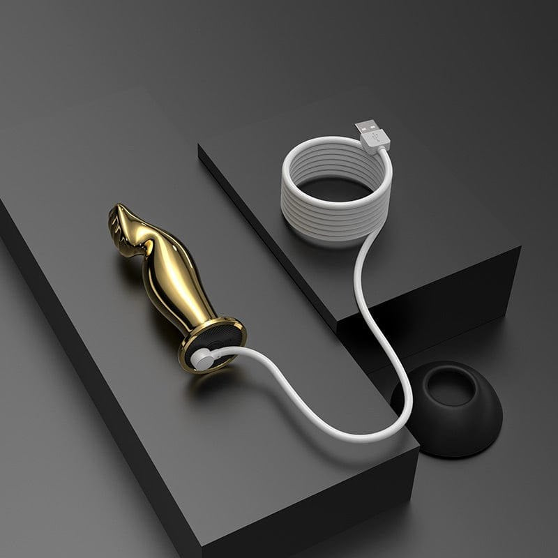 Gilded Steel Anal Plug - Stainless Steel Butt Plug