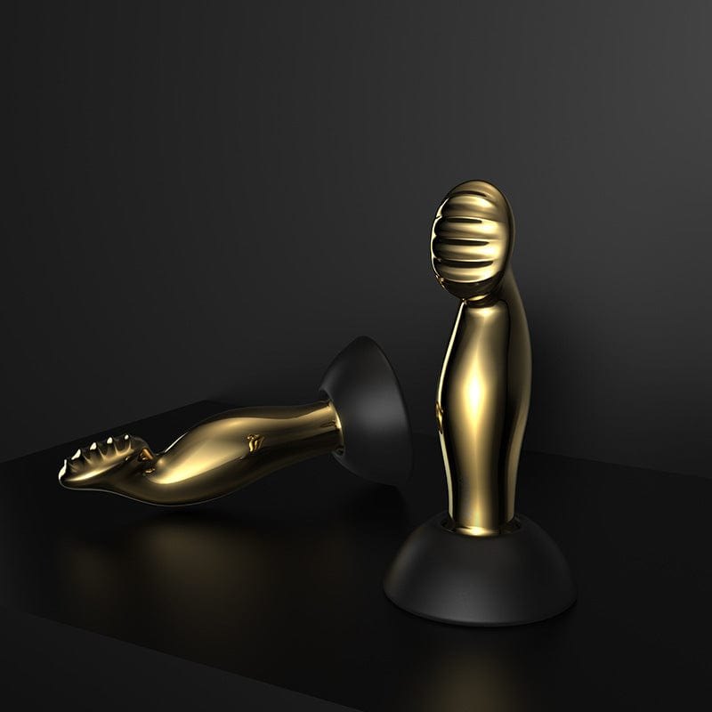 Gilded Steel Anal Plug - Stainless Steel Butt Plug