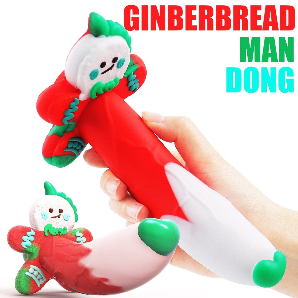 Gingerbread Man Novelty Dildo - Fantasy Silicone Dildo