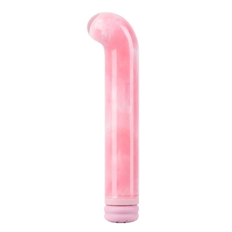 Glass Curved G-Spot Vibrator - Magnetic Charging Vibrator