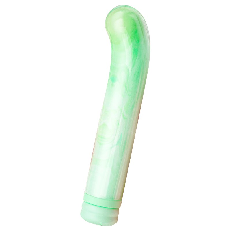 Glass Curved G-Spot Vibrator - Magnetic Charging Vibrator