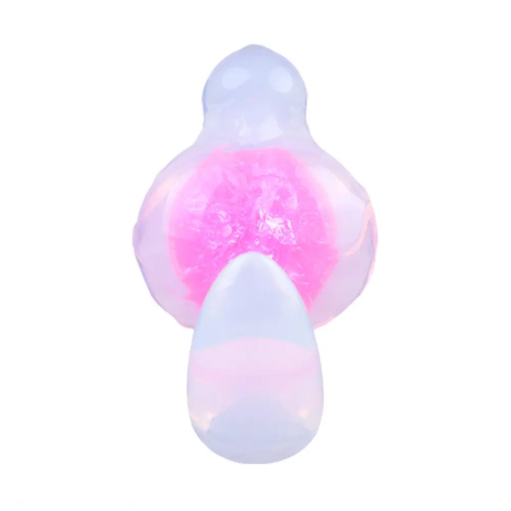 5.51in Glitter Ball Anal Plug - Silicone Anal Plug