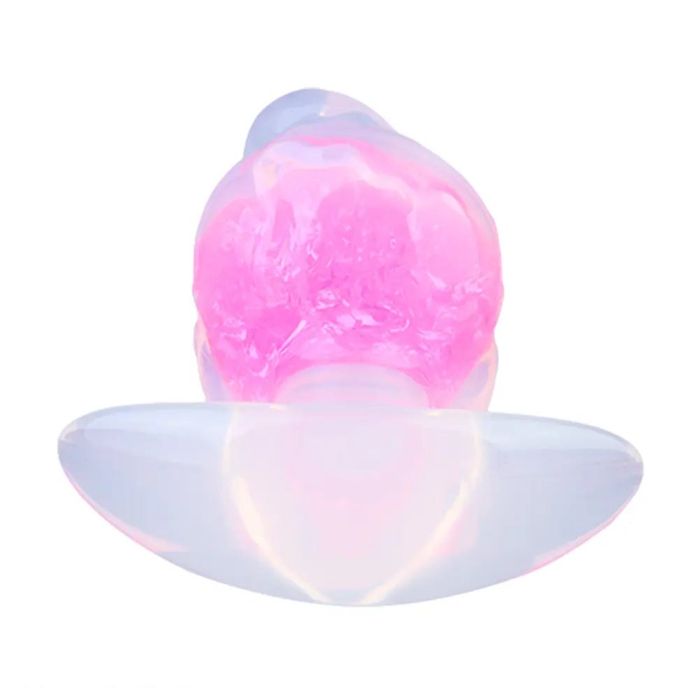 5.51in Glitter Ball Anal Plug - Silicone Anal Plug