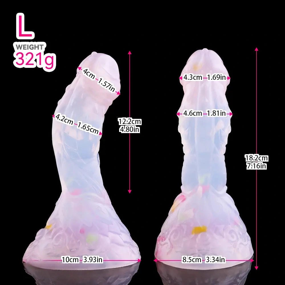 Glitter Fantasy Dildo - Silicone Monster Dildo