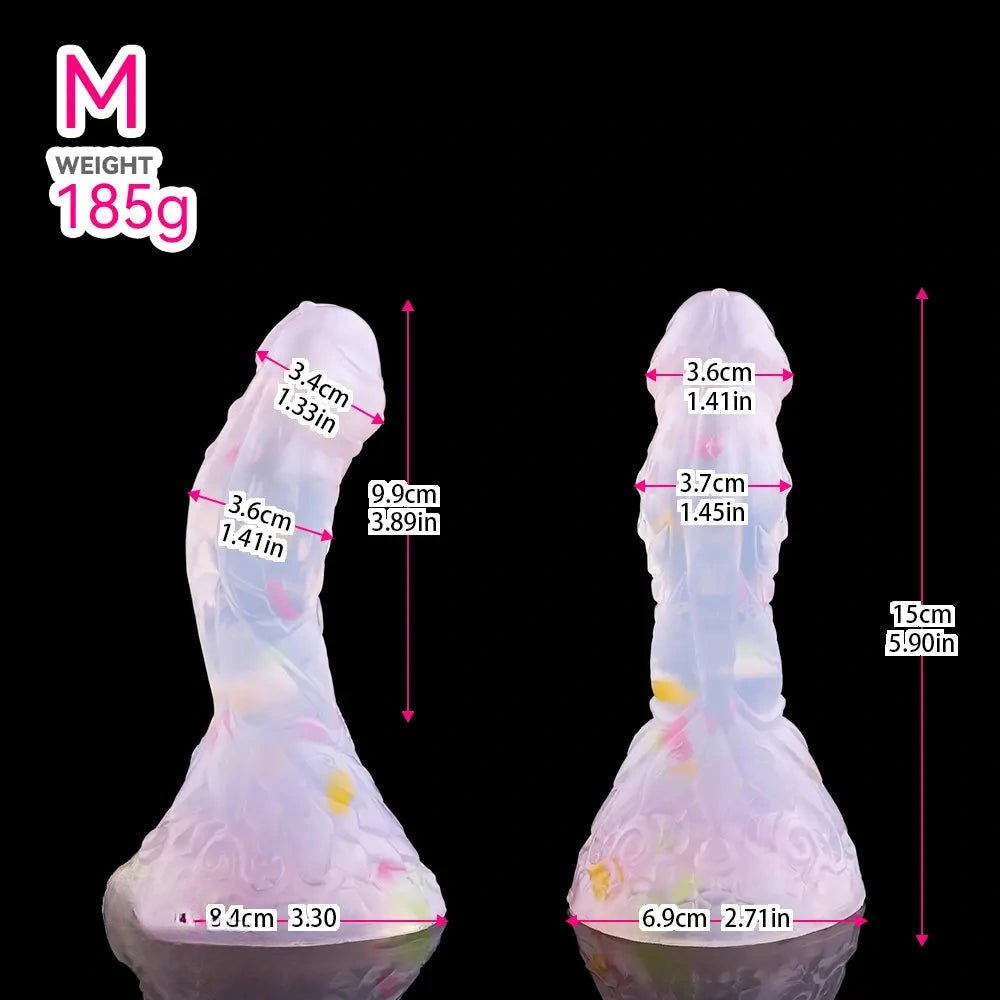 Glitter Fantasy Dildo - Silicone Monster Dildo