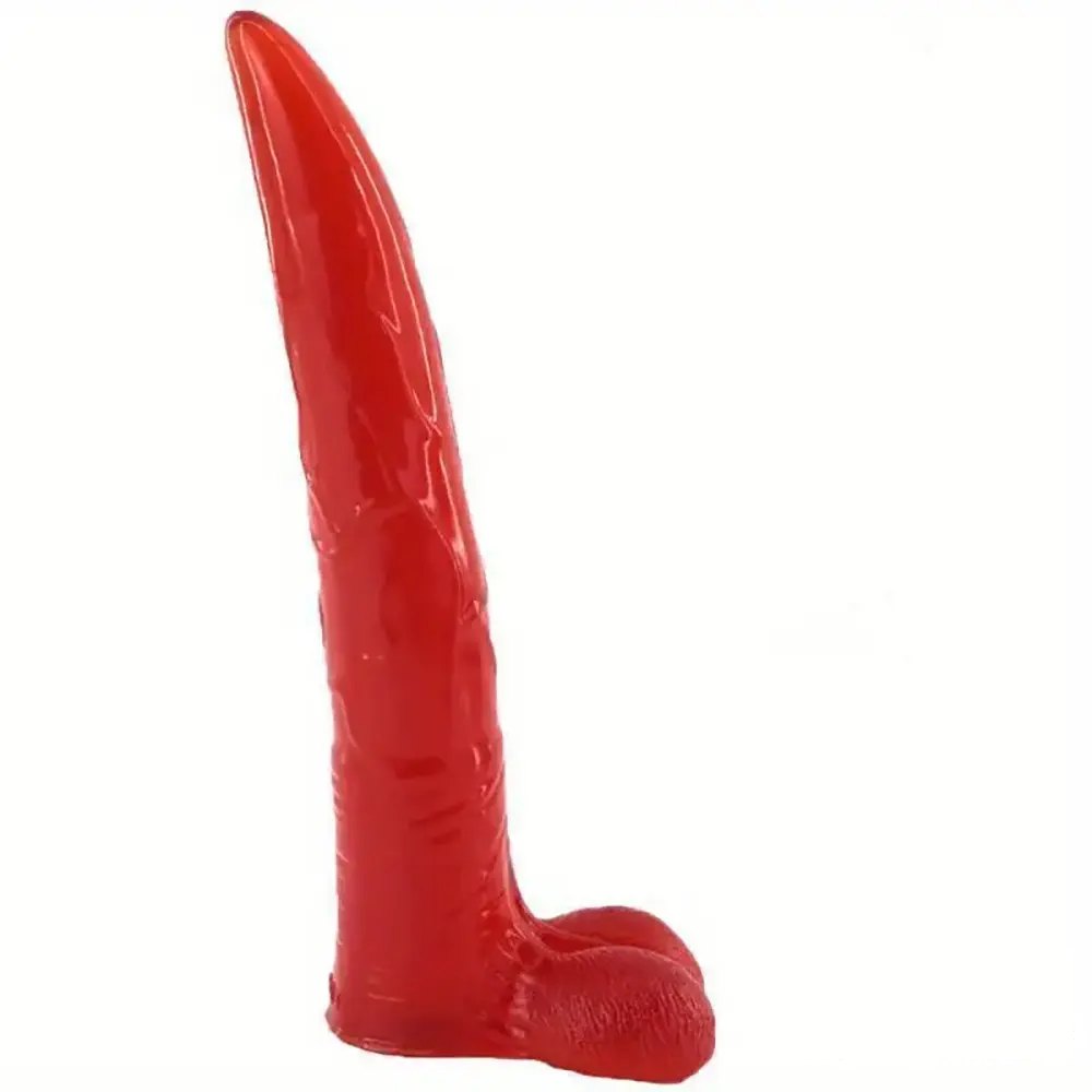 Glossy Realistic Dildo - PVC G-Spot Pleasure Dildo