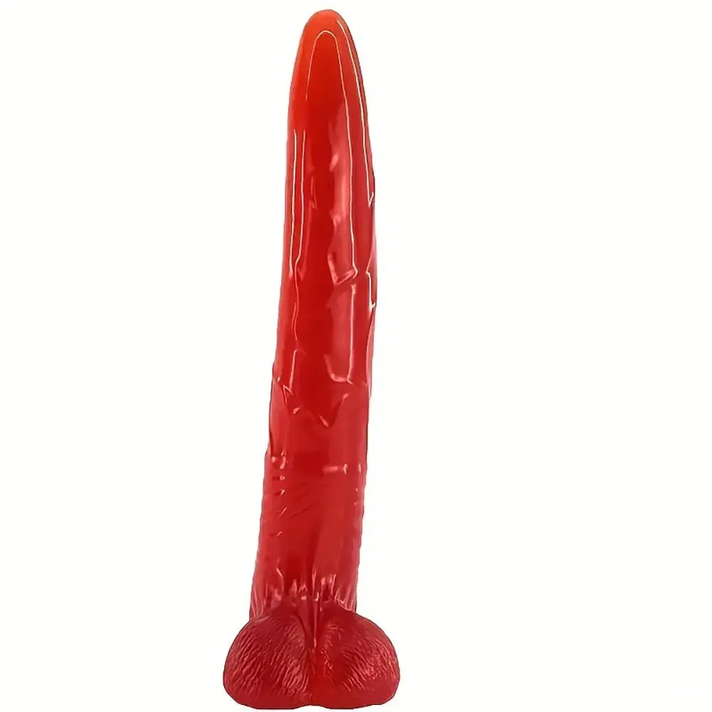 Glossy Realistic Dildo - PVC G-Spot Pleasure Dildo