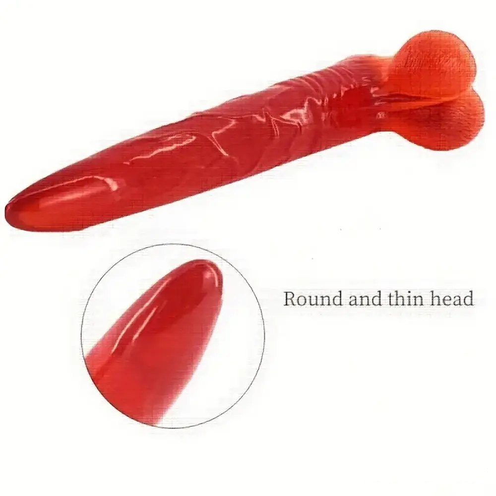 Glossy Realistic Dildo - PVC G-Spot Pleasure Dildo