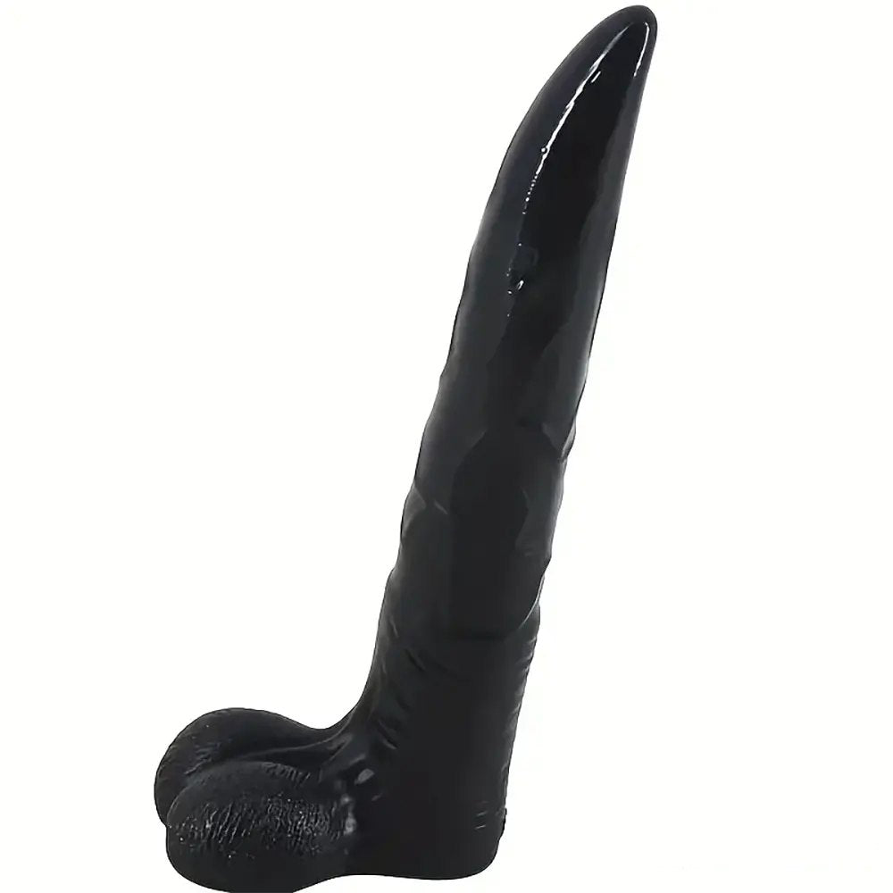 Glossy Realistic Dildo - PVC G-Spot Pleasure Dildo