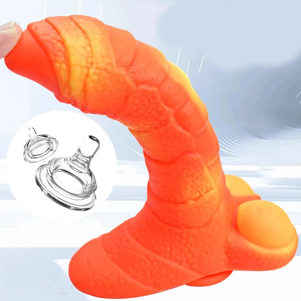 Glow Dragon Fantasy Dildo - Silicone Monster Dildo