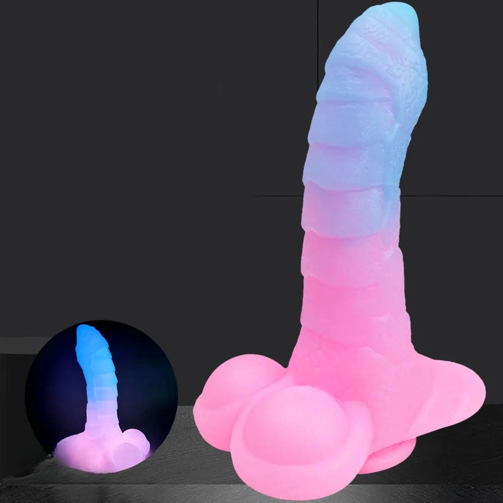 Glow Dragon Fantasy Dildo - Silicone Monster Dildo