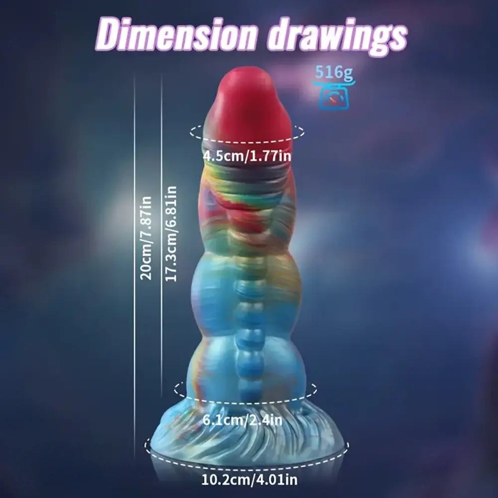 Glow Fantasy Monster Dildo - Dragon Monster Dildo 7.87 in