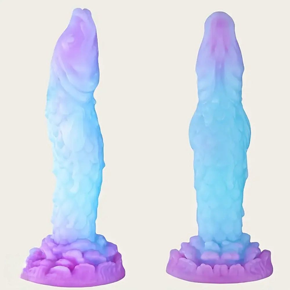 Glow Gradient Fantasy Dildo 9.25in - Fantasy Silicone Dildo