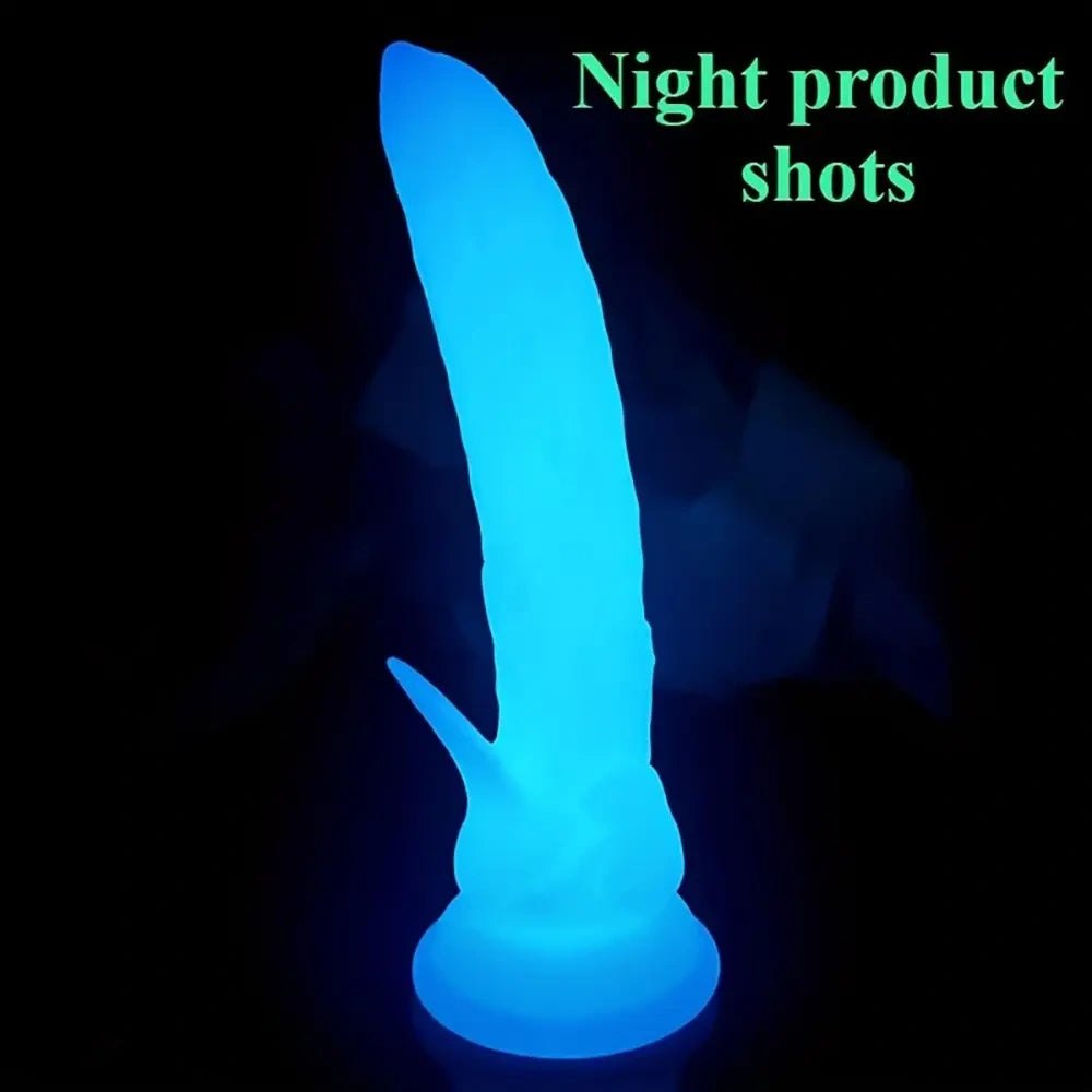 Glow-in-Dark Dual-Use Dildo - Glow in the Dark Realistic Dildo