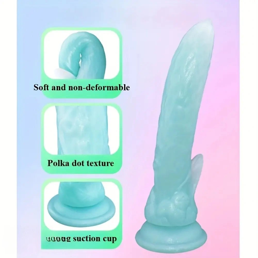 Glow-in-Dark Dual-Use Dildo - Glow in the Dark Realistic Dildo