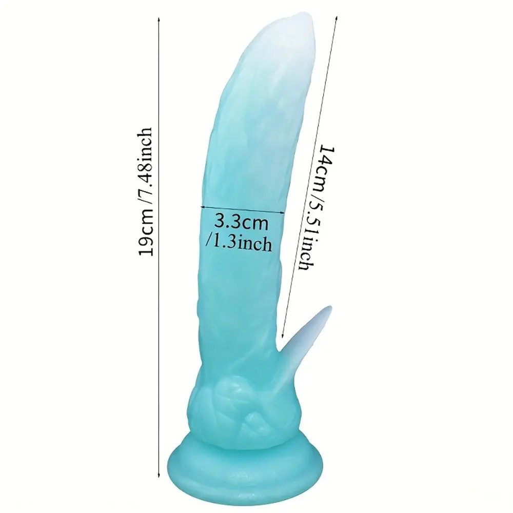 Glow-in-Dark Dual-Use Dildo - Glow in the Dark Realistic Dildo