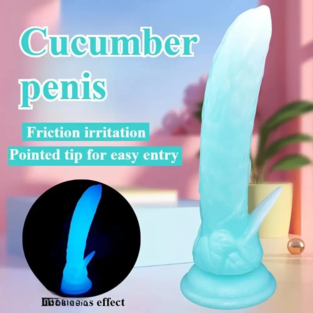 Glow-in-Dark Dual-Use Dildo - Glow in the Dark Realistic Dildo