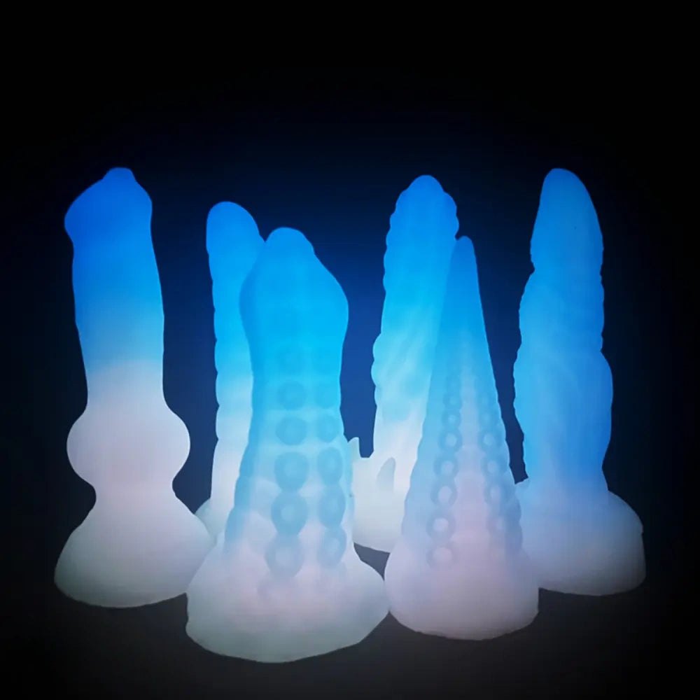 Glow-in-Dark Tentacle Dildo - Luminous Fantasy Tentacle Dildo