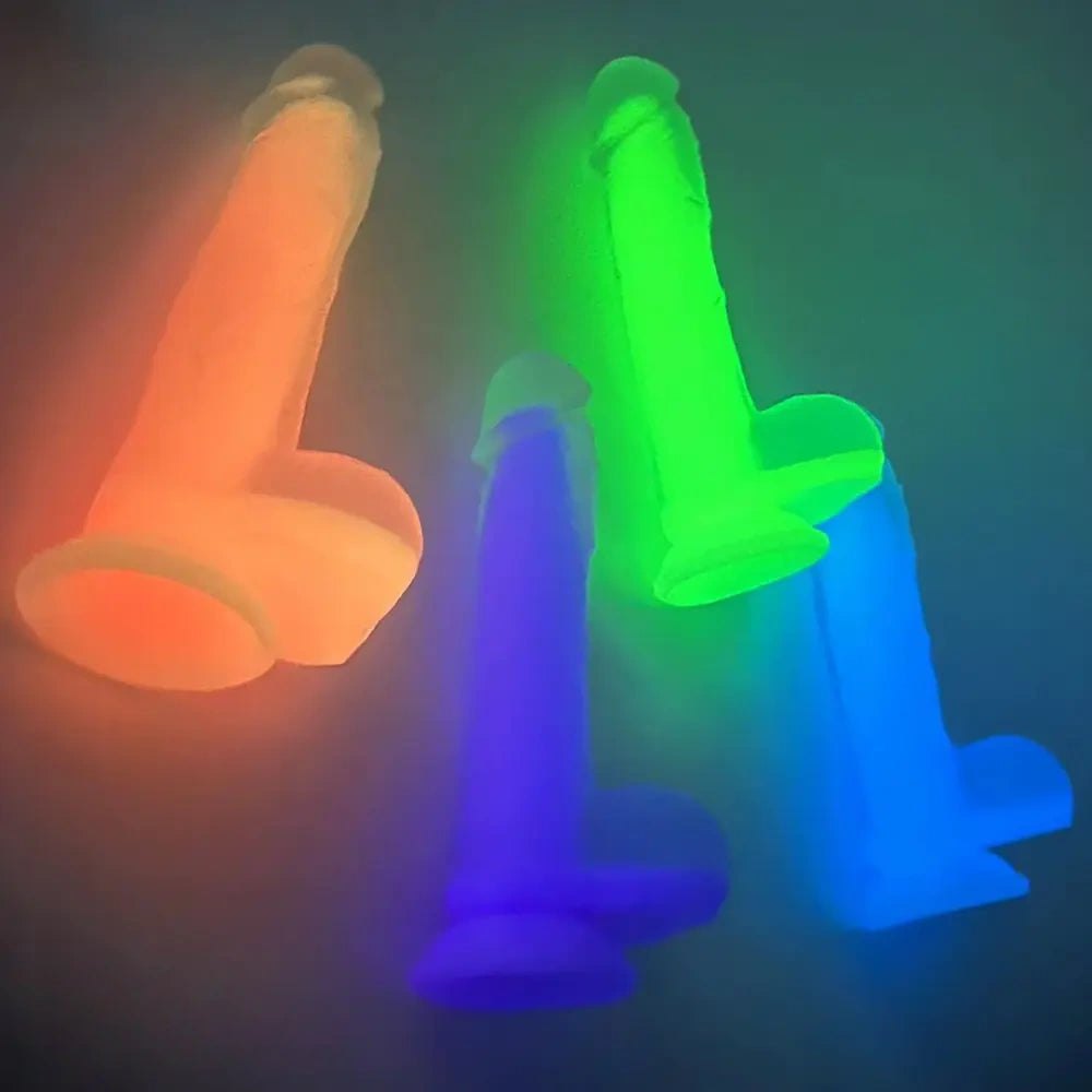 Glow Fantasy Dildo 7-9 in - Luminous Silicone Dildo