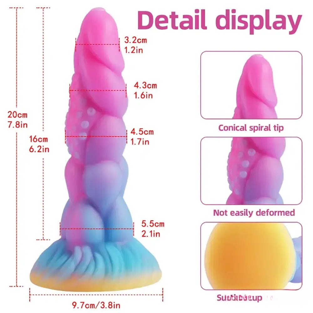 Glow Monster Fantasy Dildo - Silicone Creature Dildo