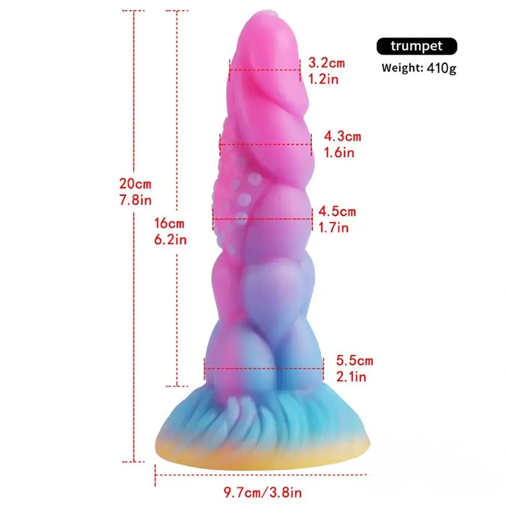 Glow Monster Fantasy Dildo - Silicone Creature Dildo