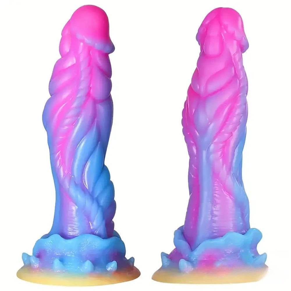 Glow Monster Fantasy Dildo - Silicone Fantasy Monster Dildo